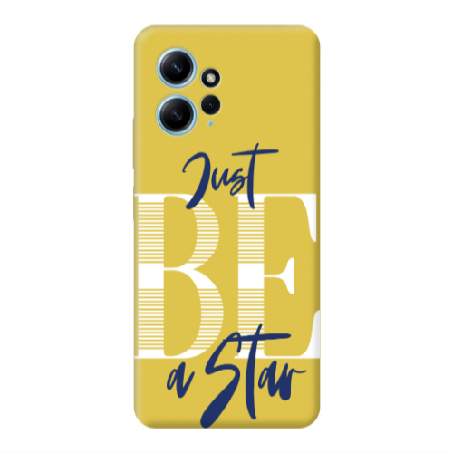 Xiaomi Redmi Note 12 4G Just Be a Star Yellow Colored Silicone TPU Θήκη