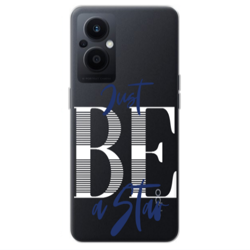 Oppo Reno 7 Lite Just Be a Star Transparent Silicone TPU Θήκη