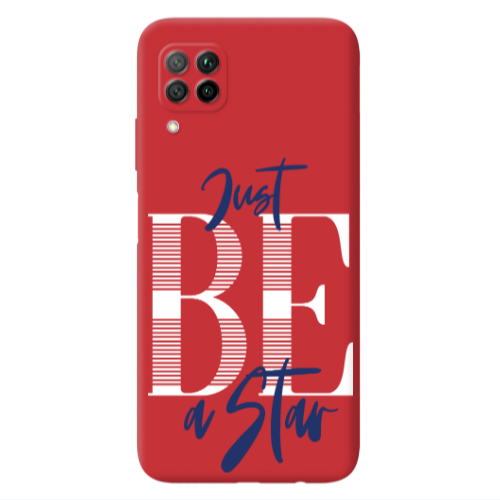 Huawei P40 Lite Just Be a Star Red Colored Silicone TPU Θήκη
