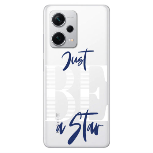 Xiaomi Redmi Note 12 5G Just Be a Star Transparent Silicone TPU Θήκη