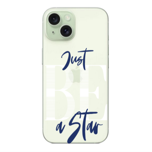 Apple iPhone 15 Just Be a Star Transparent Silicone TPU Θήκη
