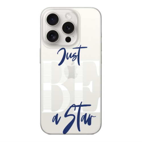 Apple iPhone 15 Pro Just Be a Star Transparent Silicone TPU Θήκη