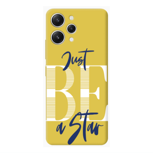 Xiaomi Redmi 12 Just Be a Star Yellow Colored Silicone TPU Θήκη