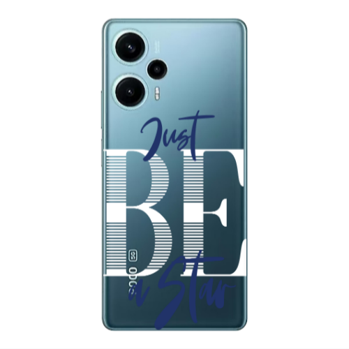 Xiaomi Poco F5 Just Be a Star Transparent Silicone TPU Θήκη