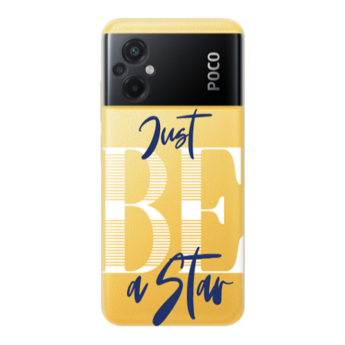Xiaomi Poco M5 Just Be a Star Transparent Silicone TPU Θήκη