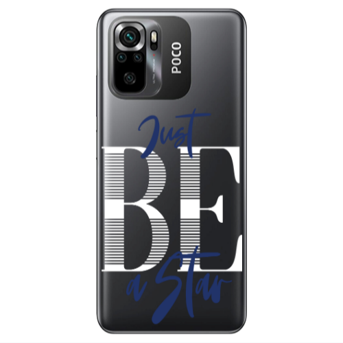 Xiaomi Poco M5 s Just Be a Star Transparent Silicone TPU Θήκη