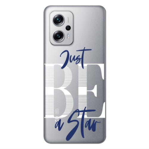 Xiaomi Poco X4 GT Just Be a Star Transparent Silicone TPU Θήκη