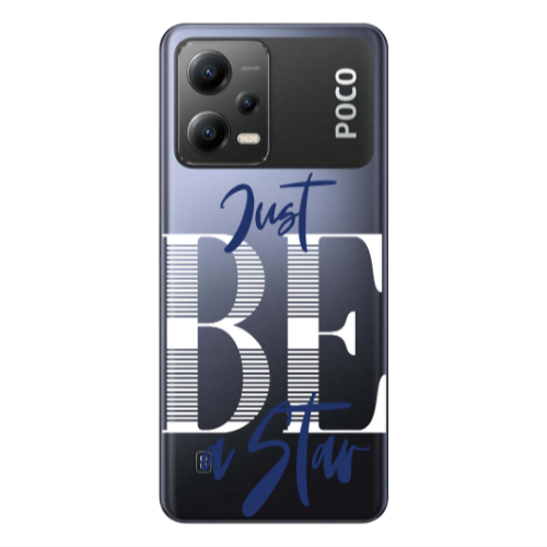 Xiaomi Poco X5 Just Be a Star Transparent Silicone TPU Θήκη