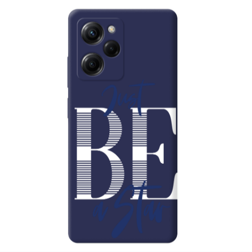 Xiaomi Poco X5 Pro Just Be a Star Dark blue Colored Silicone TPU Θήκη