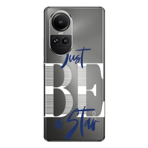 Oppo Reno10 5G Just Be a Star Transparent Silicone TPU Θήκη