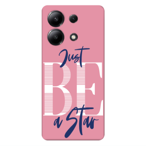 Xiaomi Redmi Note 13 4G Just Be a Star Pink Colored Silicone TPU Θήκη