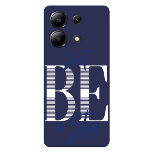 Xiaomi Redmi Note 13 4G Just Be a Star Dark blue Colored Silicone TPU Θήκη