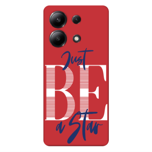 Xiaomi Redmi Note 13 4G Just Be a Star Red Colored Silicone TPU Θήκη