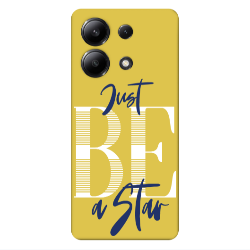 Xiaomi Redmi Note 13 4G Just Be a Star Yellow Colored Silicone TPU Θήκη