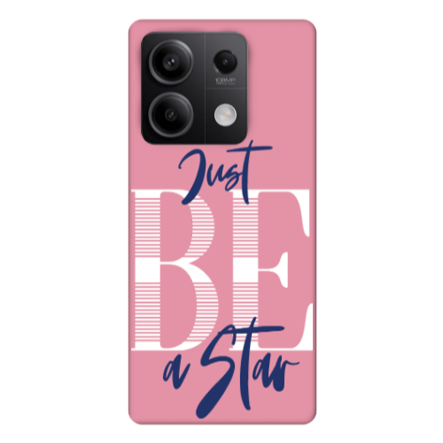 Xiaomi Redmi Note 13Pro 5G Just Be a Star Pink Colored Silicone TPU Θήκη