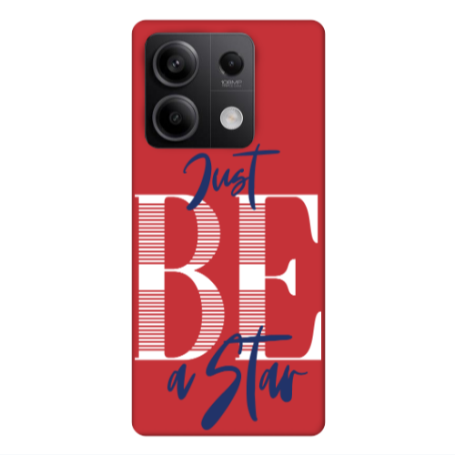 Xiaomi Redmi Note 13Pro 5G Just Be a Star Red Colored Silicone TPU Θήκη