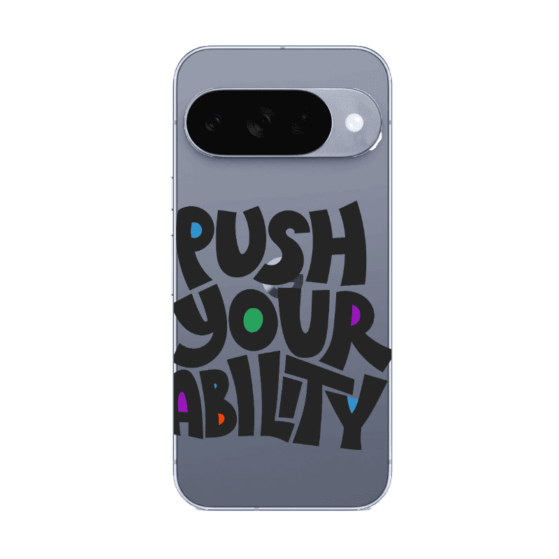 Google Pixel 10 Push Your Ability Transparent Silicone TPU Θήκη