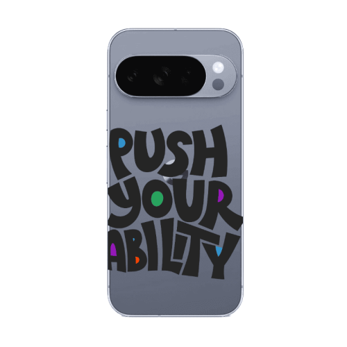 Google Pixel 10 Pro XL Push Your Ability Transparent Silicone TPU Θήκη