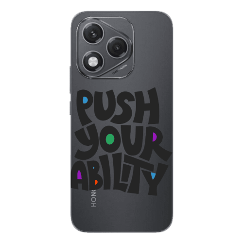 Honor 400 Lite Push Your Ability Transparent Silicone TPU Θήκη