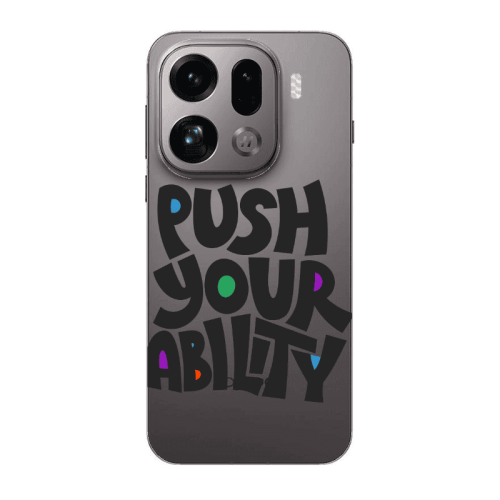 Oppo Find X9 Pro Push Your Ability Transparent Silicone TPU Θήκη