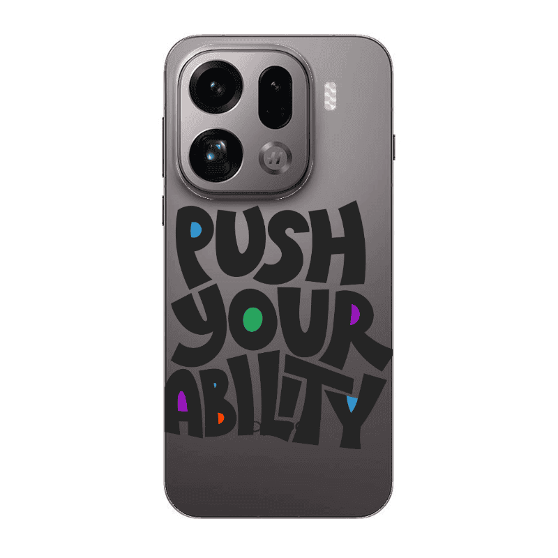 Oppo Find X9 Pro Push Your Ability Transparent Silicone TPU Θήκη