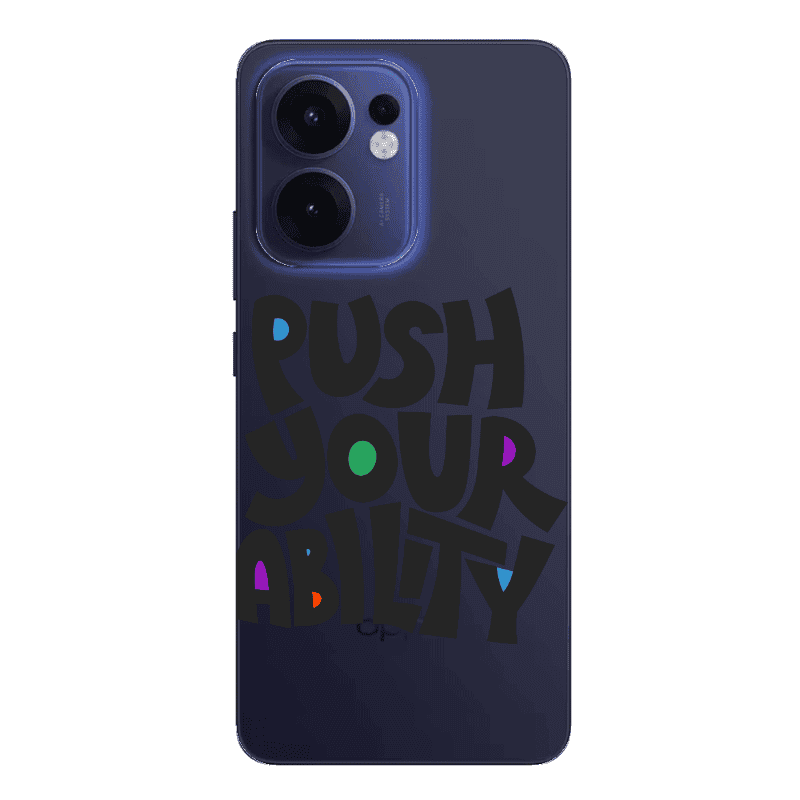 Oppo Reno13 FS Push Your Ability Transparent Silicone TPU Θήκη