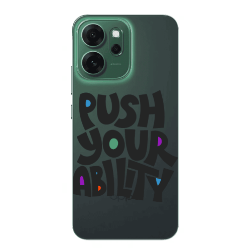 Oppo 14 F Push Your Ability Transparent Silicone TPU Θήκη