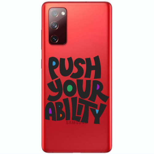 Samsung S20 FE Push Your Ability Transparent Silicone TPU Θήκη