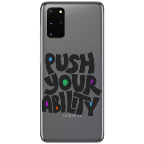 Samsung S20 Plus Push Your Ability Transparent Silicone TPU Θήκη
