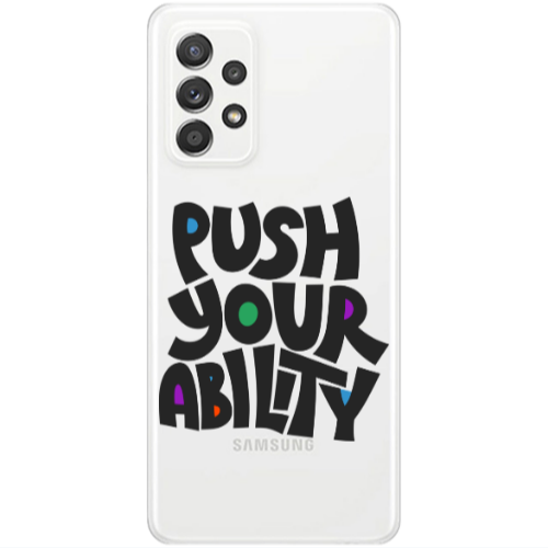 Samsung A53 Push Your Ability Transparent Silicone TPU Θήκη