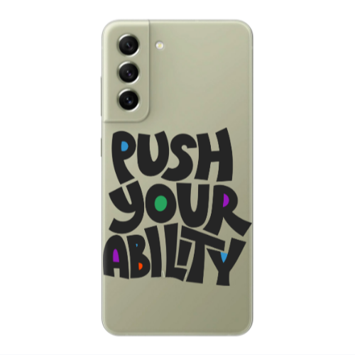 Samsung S22 Push Your Ability Transparent Silicone TPU Θήκη