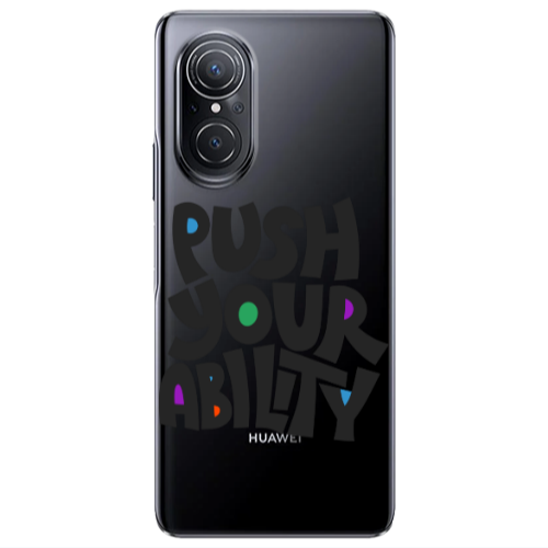 Huawei Nova 9 SE Push Your Ability Transparent Silicone TPU Θήκη