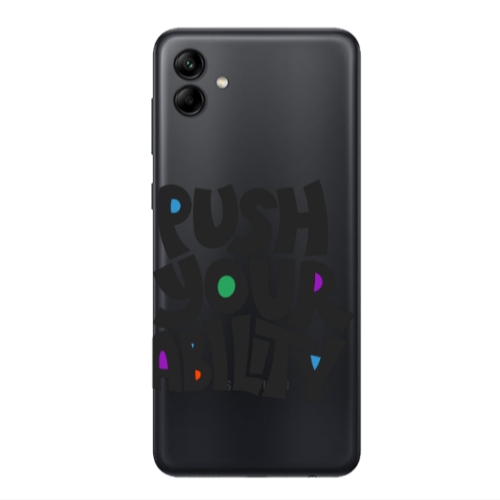 Samsung A04 Push Your Ability Transparent Silicone TPU Θήκη