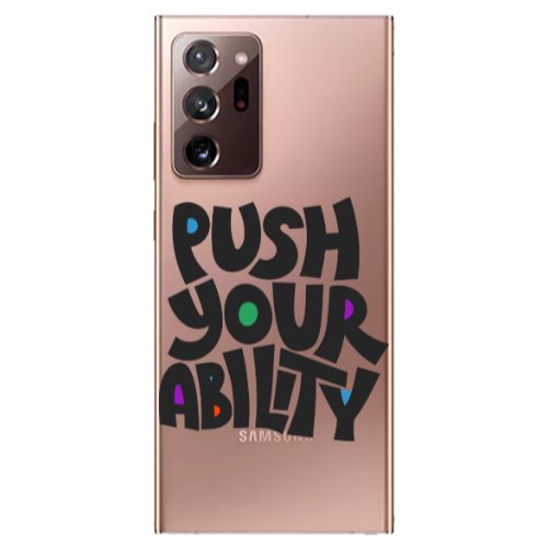 Samsung Note 20 Ultra Push Your Ability Transparent Silicone TPU Θήκη