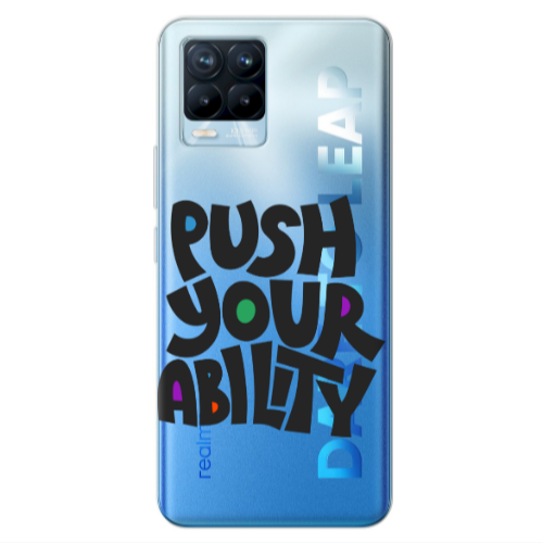 Realme 8 Pro Push Your Ability Transparent Silicone TPU Θήκη