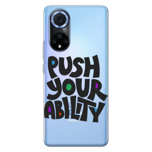 Huawei Nova 9 Push Your Ability Transparent Silicone TPU Θήκη