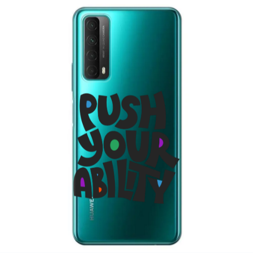 Huawei P Smart 2021 Push Your Ability Transparent Silicone TPU Θήκη