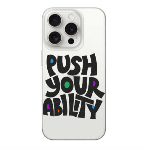 Apple iPhone 15 Pro Push Your Ability Transparent Silicone TPU Θήκη