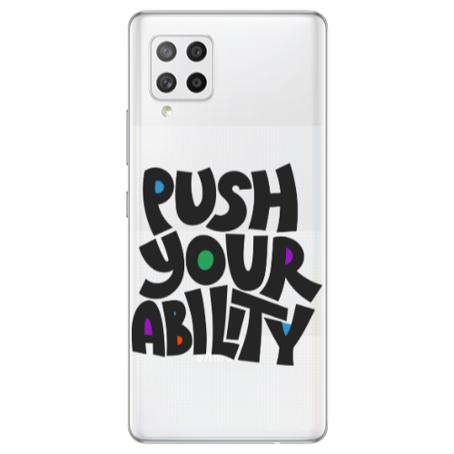 Samsung A42 5G Push Your Ability Transparent Silicone TPU Θήκη