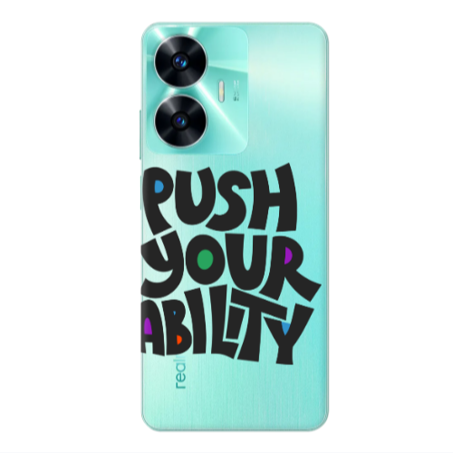 Realme C55 Push Your Ability Transparent Silicone TPU Θήκη