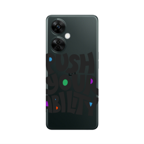 Oneplus Nord CE 3 Lite 5G Push Your Ability Transparent Silicone TPU Θήκη