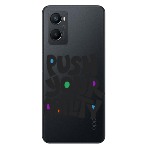 Oppo A 96 Push Your Ability Transparent Silicone TPU Θήκη