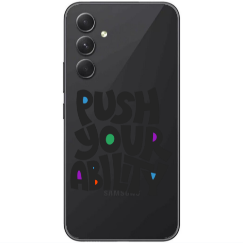 Samsung Galaxy A25 Push Your Ability Transparent Silicone TPU Θήκη