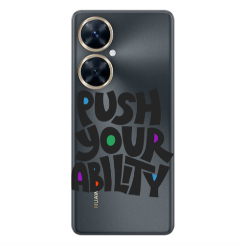 Huawei Nova 11i Push Your Ability Transparent Silicone TPU Θήκη