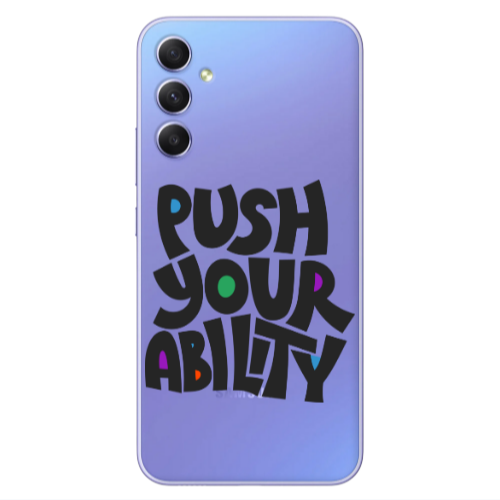 Samsung A15 5G Push Your Ability Transparent Silicone TPU Θήκη