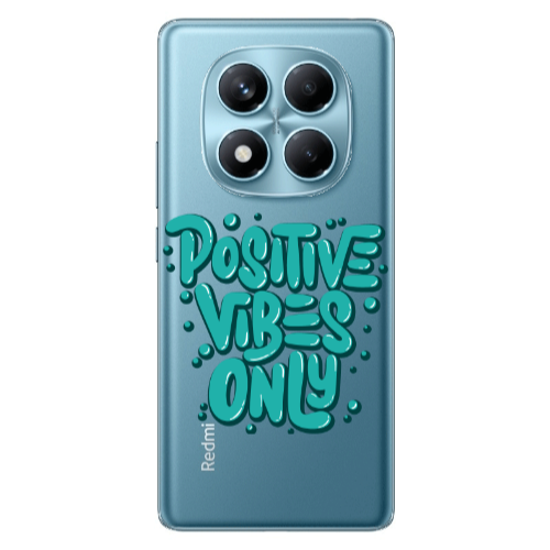 Xiaomi Redmi Note 14 Pro Positive Vibes Only Transparent Silicone TPU Θήκη