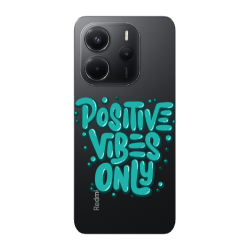Xiaomi Redmi Note 14 Positive Vibes Only Transparent Silicone TPU Θήκη