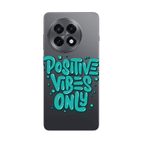 Oneplus 13 5G Positive Vibes Only Transparent Silicone TPU Θήκη