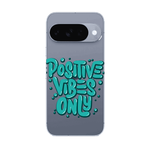 Google Pixel 10 Positive Vibes Only Transparent Silicone TPU Θήκη