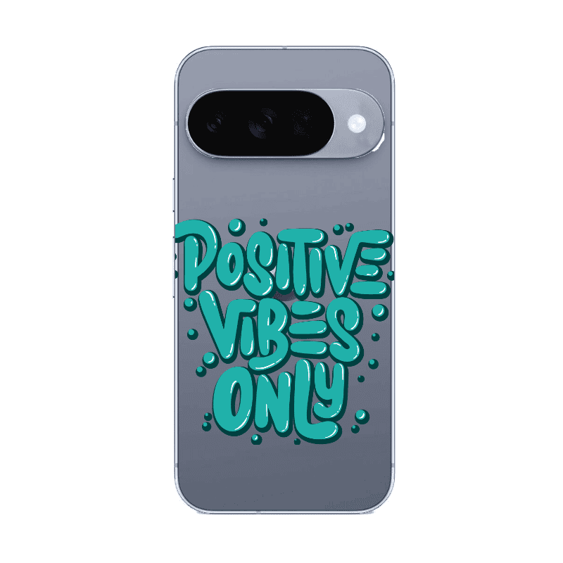 Google Pixel 10 Positive Vibes Only Transparent Silicone TPU Θήκη
